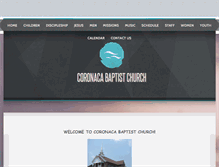 Tablet Screenshot of coronacabaptist.org